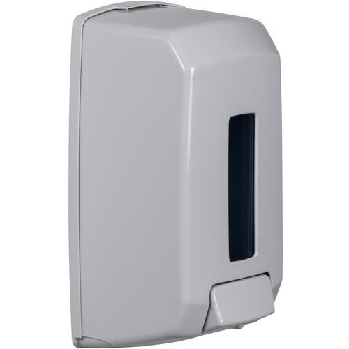 Rossignol Pro - Distributeur Savon Manuel Saneva 1,1L Blanc - Poussoir - Remplissage Facile
