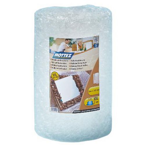 Mottez - Film bulles XXL 5m x 33cm - Protection robuste pour vos objets - Bulle 32mm
