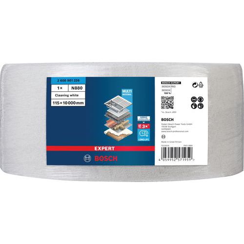Disque Abrasif Non-tissé Bosch Expert N880 – 150 Mm Grain 120, Pour Ponceuse Excentrique Et Acier Inox