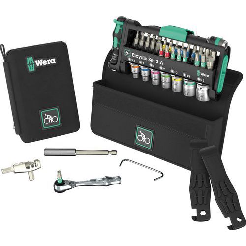 Wera - Jeu d'outils vélo Bicycle Set 3A - 40 pièces Torx - Pochette