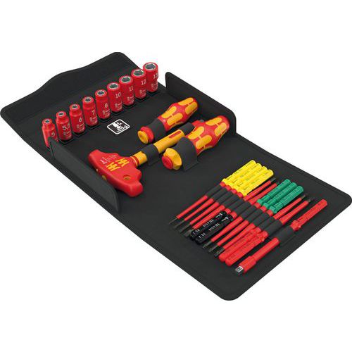 Wera - Jeu 25 outils Kraftform Kompakt 24 Allrounder VDE - 25 pièces - Polyvalent et Isolés