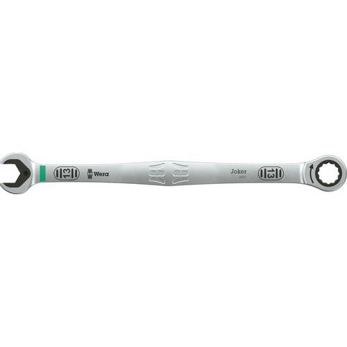 Wera - Clé mixte à cliquet Joker 6007 - 13 x 245 mm - Chromée réversible