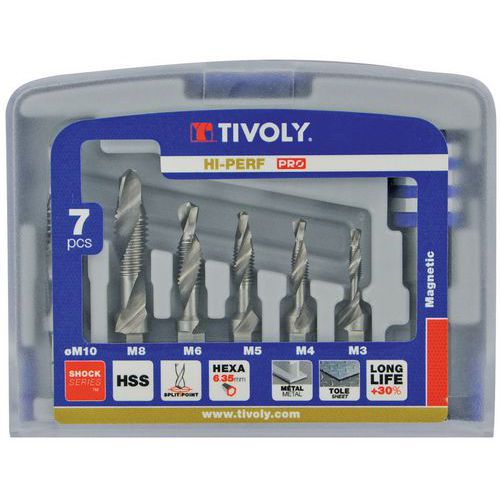 Forets Taraudeurs Hss Shock Serie Queue Hexagonale - Tivoly