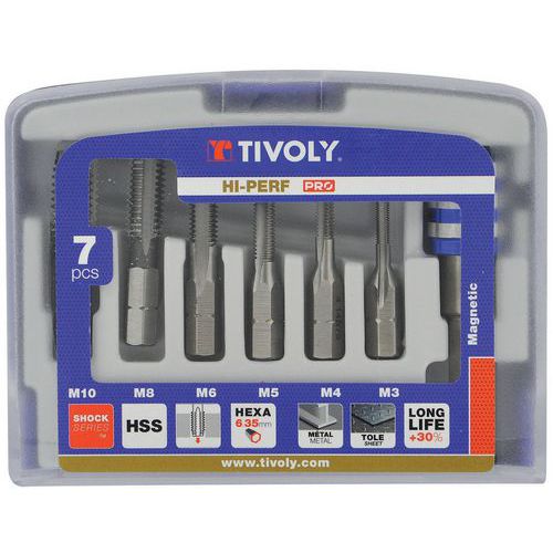 Coffret Tarauds HSS shock serie - Tivoly Coffret Tarauds HSS shock serie - Tivoly