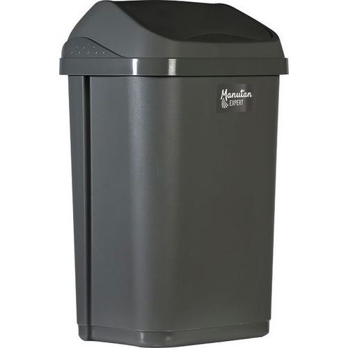 Poubelle Pour Sanitaire à Couvercle Basculant 50l - Gris