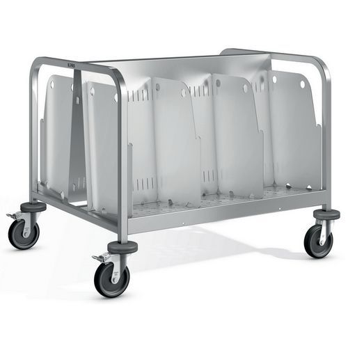 Chariot à Assiettes Roues Acier Galvanisé - 984x811x750mm