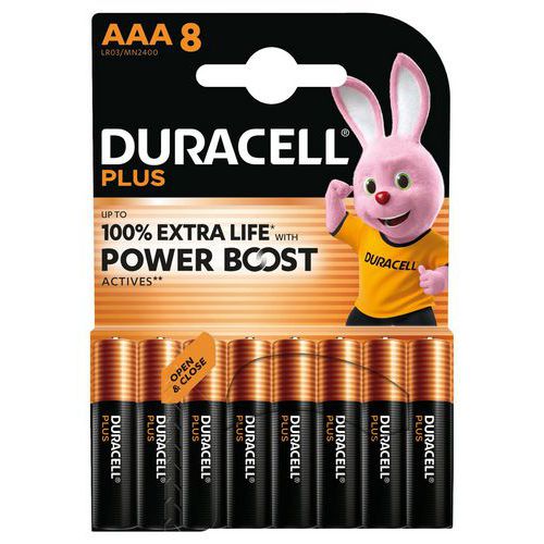 Lot de 8 - Duracell 8 Pile Alcaline Aaa Plus Powerboost - 8 Unités - Duracell
