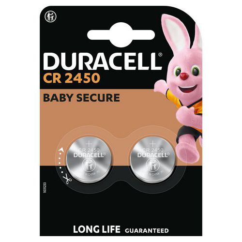 Duracell 1 Pile Bouton Lithium 2450 - Pack De 2 - Duracell