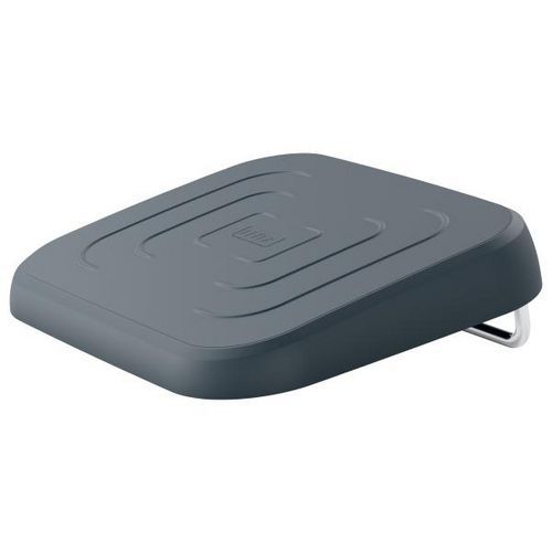 Leitz - Repose-pieds de bureau ergonomique réglable - Gris - PVC - Confort et soutien lombaire