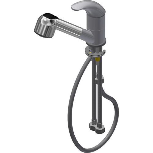 Mitigeur Pivotant EF-EC avec Douchette Flexible - Métal - 2.6g - 200cm Profondeur - Garantie 2 Ans