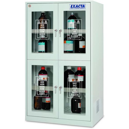 Armoire Haute 4 Portes Vitrées