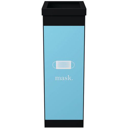 Corbeille De Tri Sélectif Masques - Bleu
