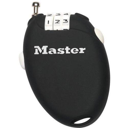 Lot de 4 - Cadenas À Combinaison Avec Câble Rétractable 4603eurd