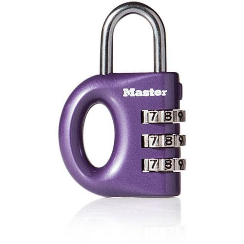 Master Lock - Cadenas à combinaison 633EURD multicolor - Anse 4mm - 3 molettes - 56mm