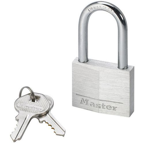 Master Lock - Cadenas à clé aluminium 9140EURD - Anse 38mm - 2 clés incluses - Résistant et durable