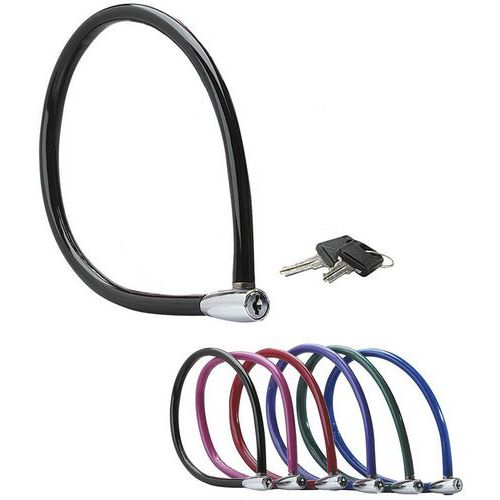 Lot de 6 - Câble Antivol Acier Tosadé Pour Vélo - 55cm