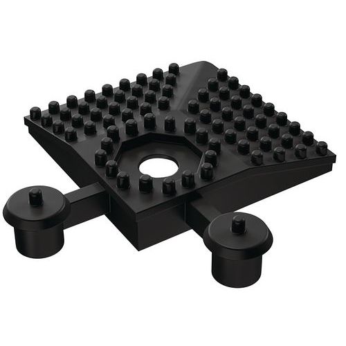 Coin Rampe Pvc Plastex Lok Noir 50 Mm X 50 Mm