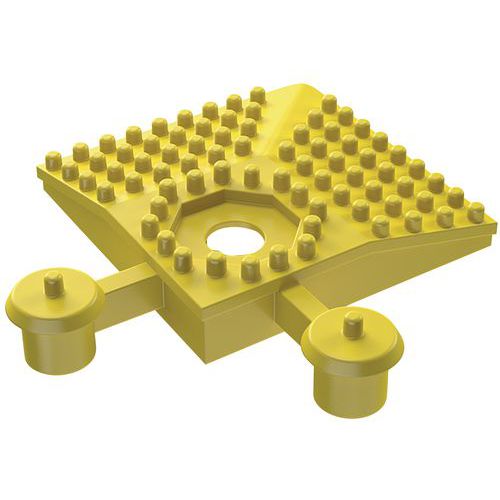 Coin Rampe Pvc Plastex Lok Jaune 50mm X 50mm