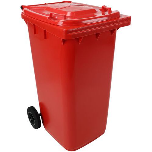 Poubelle Full Color - 240 L - Rouge - Manutan