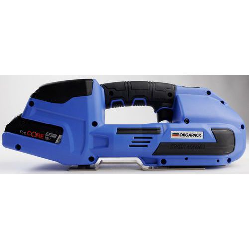 Orgapack - Cercleuse sur batterie OR-T 270 - Pour feuillard plastique PP/PET 13-16mm - 3.8kg - Puissante et rapide