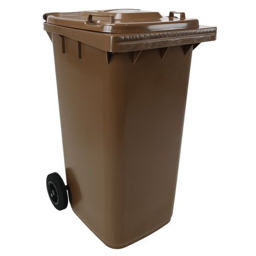 Poubelle Full Color - 240 L - Marron - Manutan