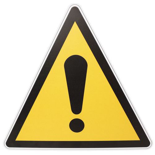 Manutan Expert - Panneau Danger Signalétique Sécurité PVC Triangle 100mm Rigide ISO 7010