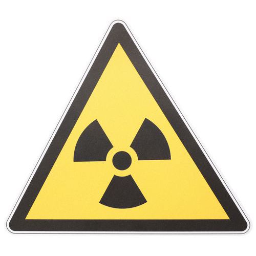 Manutan Expert - Panneau Danger Matières Radioactives - PVC Rigide 200mm - ISO 7010 - Signalétique Sécurité