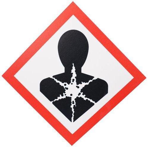 Manutan Expert - Panneau CLP Risque Sanitaire PVC - 120x120 mm - Rigide ISO 7010