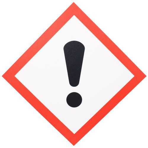 Manutan Expert - Panneau CLP Nocif PVC - 120x120 mm - Signalétique de sécurité rigide ISO 7010