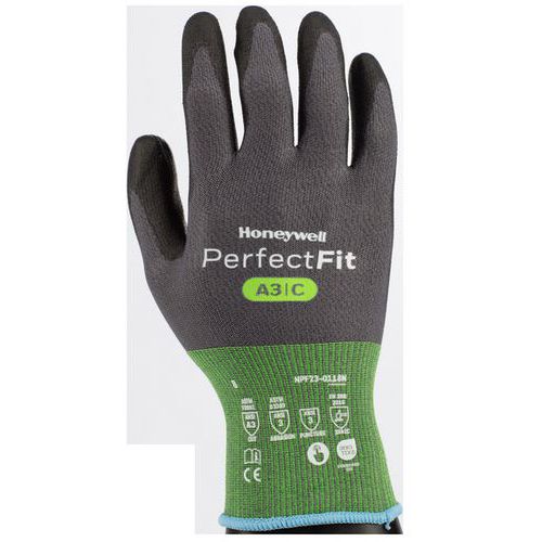 Honeywell - Gants de protection anti-coupure Perfect Fit 3.0 - Taille 10 - Gris/Noir - Compatible écran tactile