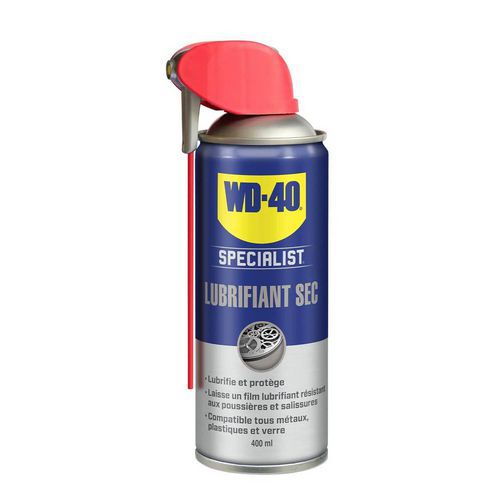 Lubrifiant Sec Au Ptfe Système Professionnel Wd-40 - 400ml