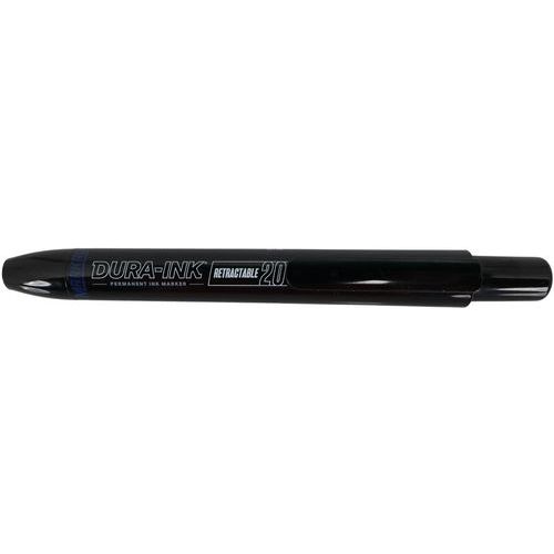 Markal - Marqueur Permanent Dura-Ink 20 - Pointe 1.5 mm Noir - Rétractable
