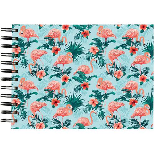 Album Photo Spiralé 50 Pages Blanches 23x16cm Bleu Clair