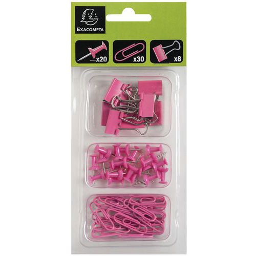 Lot De 58 Attaches Iderama Rose