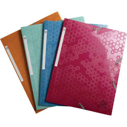 Chemise à lastiques 3 Rabats En Polypropylène Recyclé A4