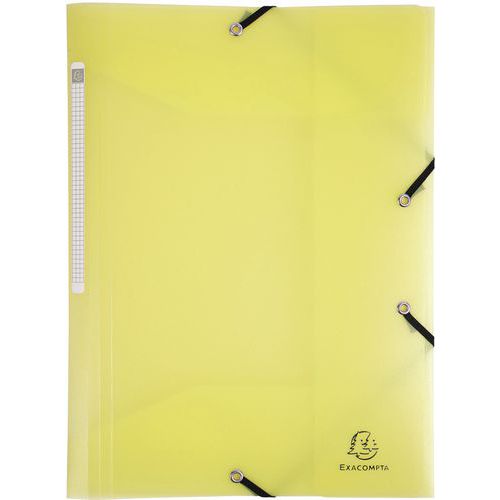 Chemise à lastiques Jaune En Polypropylène A4