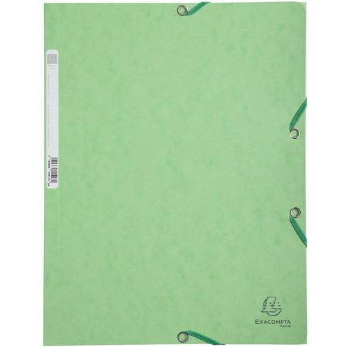 Lot De 3 Chemises à lastiques 3 Rabats A4 Nature