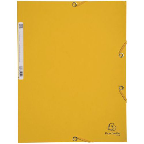 Lot De 3 Chemises à lastiques 3 Rabats A4 Soleil