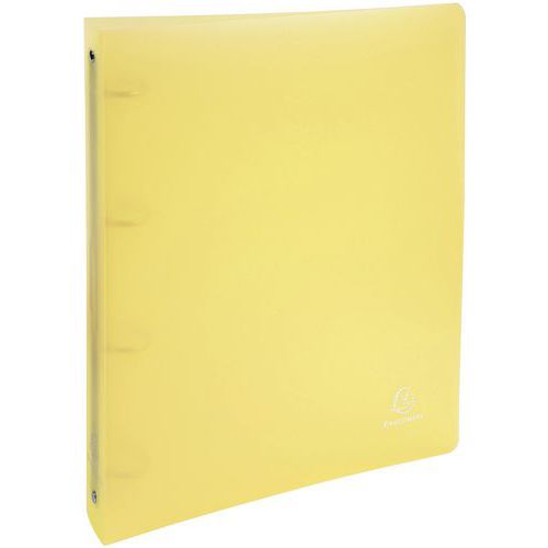 Classeur à 4 Anneaux En Polypropylène A4 Maxi Jaune