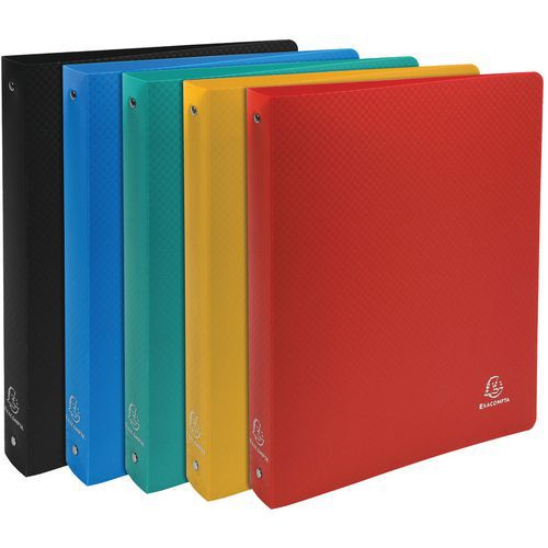 Classeur à 4 Anneaux En Polypropylène Opaque A4 Maxi