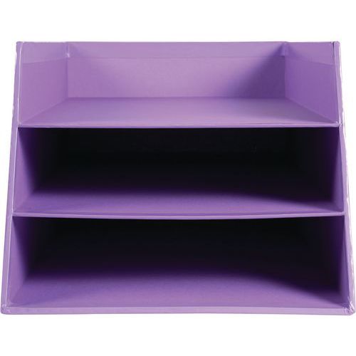 Corbeille à Courrier à 3 Niveaux Aquarel Mauve