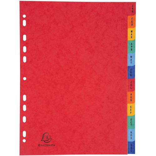 Intercalaire Avec Couleurs Assorties