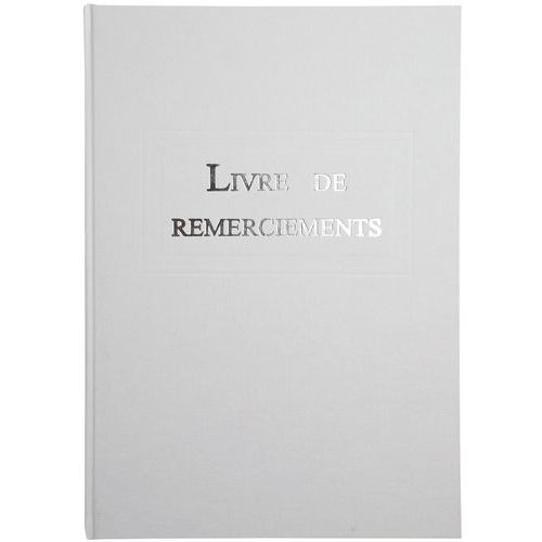 Livre De Remerciement De 96 Pages En Blanc