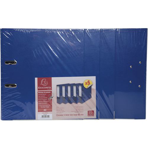 Lot De 5 Classeurs à Levier En Bleu Foncé