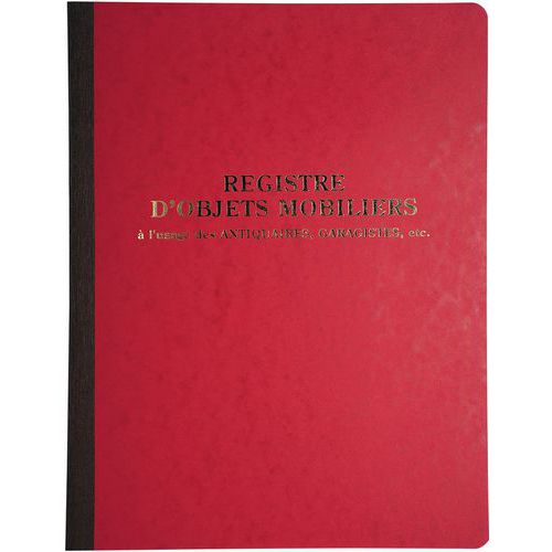 Registre Objets Mobiliers De 80 Pages