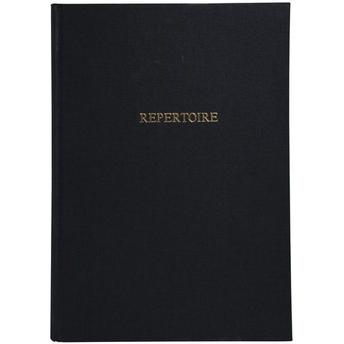 Registre 297x210 Travers De 300 Pages Noir Toilé