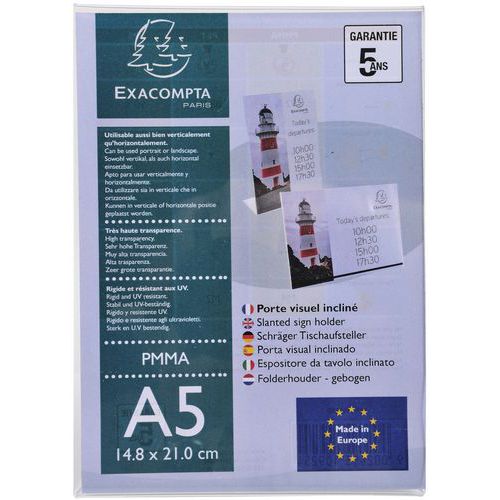 Porte-visuel Incliné A5