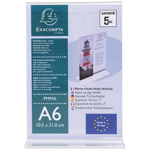 Porte-visuel Droit Vertical A6