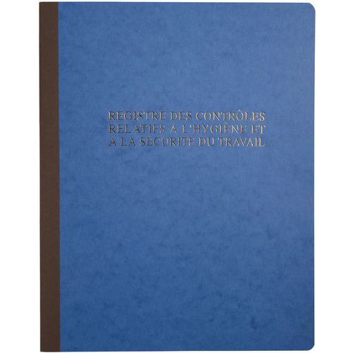 Registre De Contrôle En Bleu