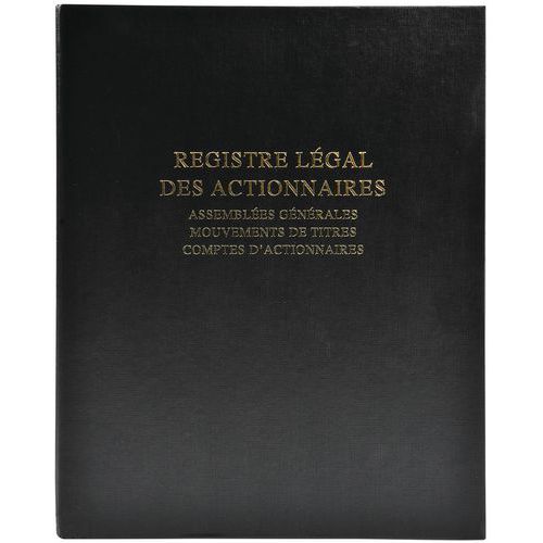 Registre Des Actionnaires De 100 Feuillets